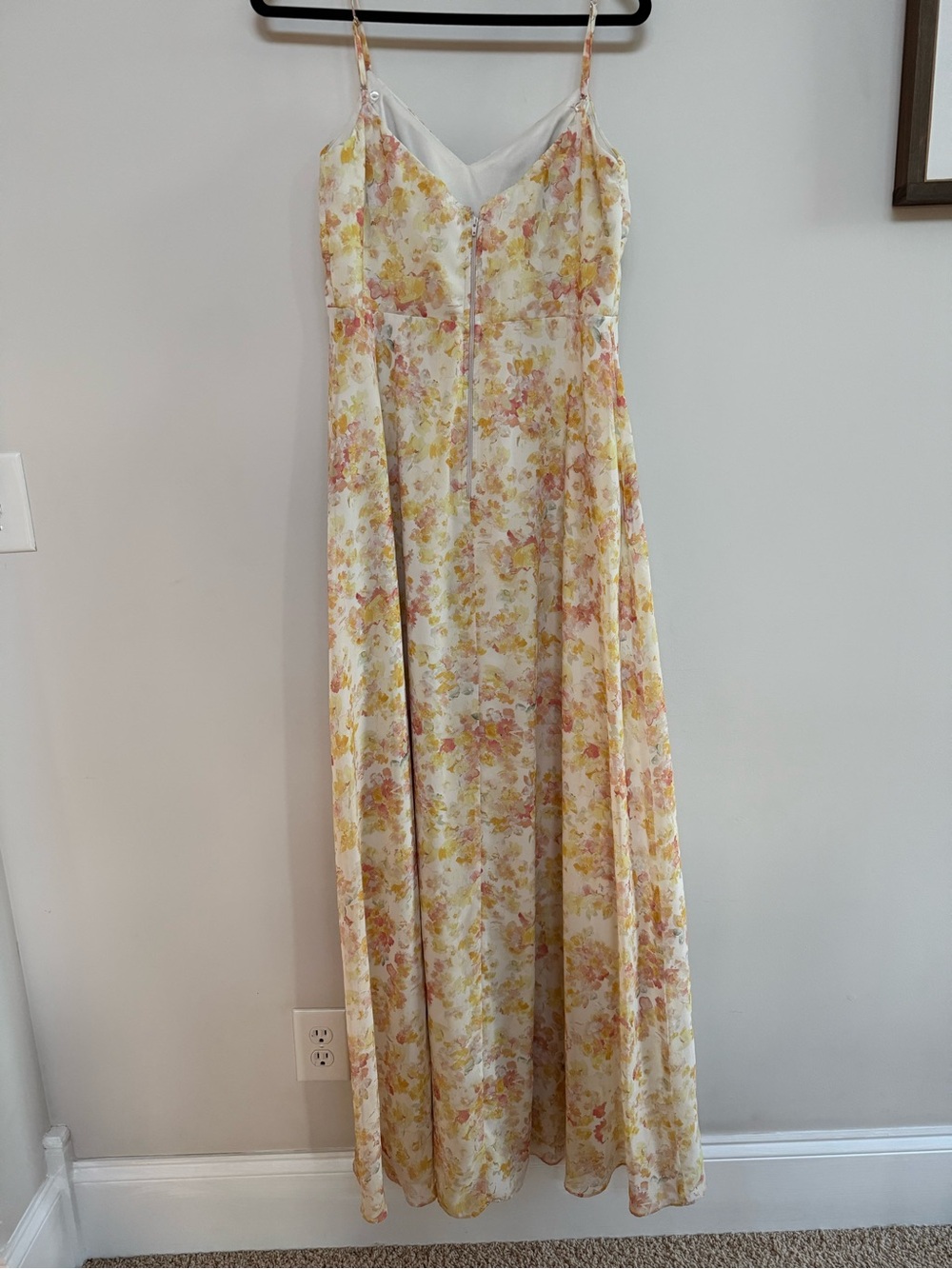 Birdy Grey Floral Spaghetti-Strap Maxi Dress in Cream, Yellow, Pink - Picture 3 of 4